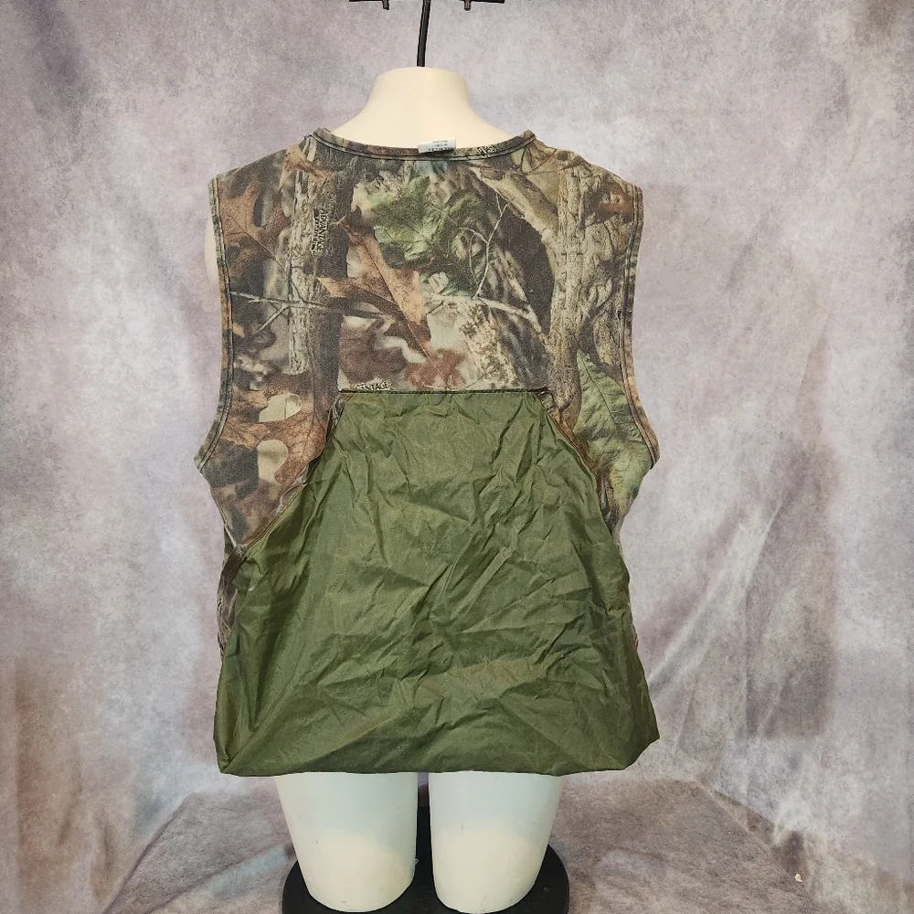 Vintage Camouflage Quail Hunting‎ Zip-Up Vest Size Large